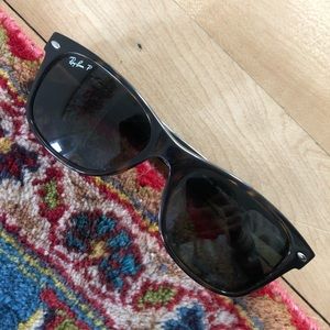 Rayban New Wayfarer Tortoise Green Polarized Lens